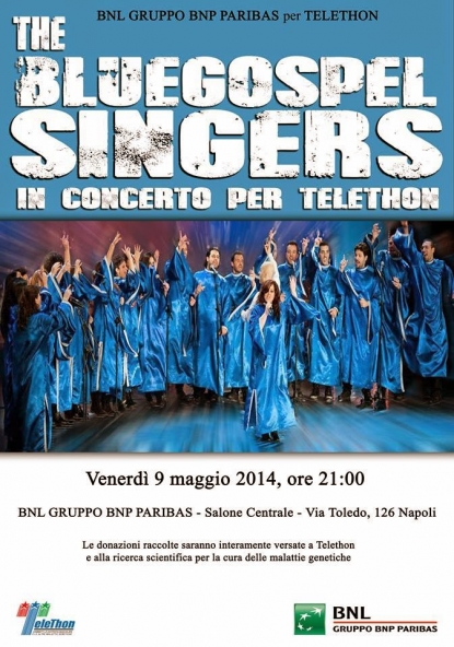 The Blue Gospel Singers in concerto per Telethon