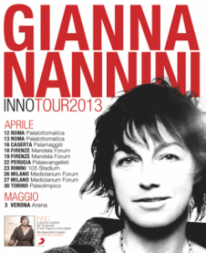 Armani veste Gianna Nannini durante l' Inno tour
